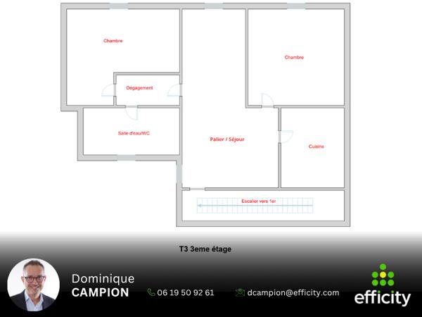 Immeuble 11 pièces - 161 m² Exclusivité efficity