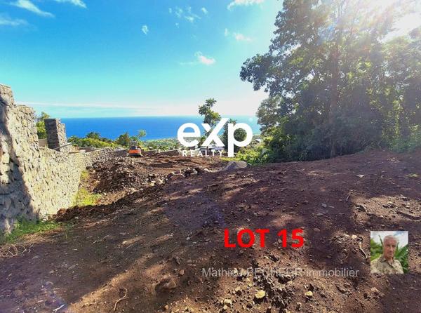 Saint-Leu / Terrains à bâtir avec vue mer