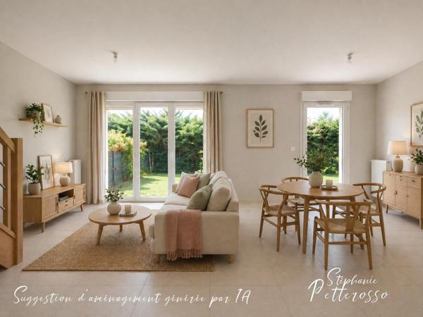 Maison sans travaux 3 chambres + garage + jardin