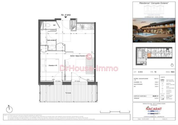 Appartement à vendre 2 pièces de 32 m²