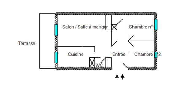 A VENDRE NICE - 3 PIÈCES AVEC TERRASSE, PISCINE ET GARAGE