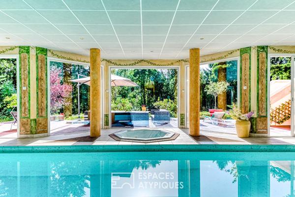 Demeure de prestige au sein d’un parc privé avec piscine et étang