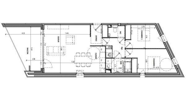 Appartement à vendre 3 pièces 78 m² Aix-les-Bains