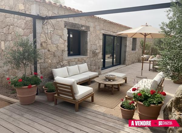 Maison en pierre sèche "Bergerie T3 " avec piscine - A 10 minutes de Porto Vecchio 20137 - CORSE DU SUD - FRANCE