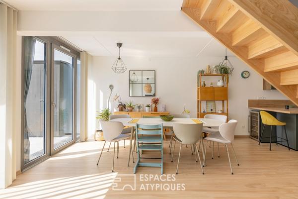 Loft contemporain avec terrasse et rooftop quartier Fonderie