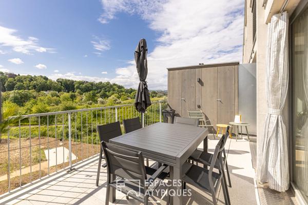 Loft contemporain avec terrasse et rooftop quartier Fonderie