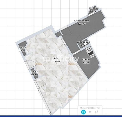 Local Commercial 2 pièces - 40 m² Exclusivité efficity