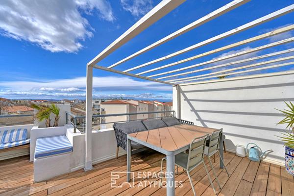 Duplex suspendu entre ciel et mer à Carnon-Plage