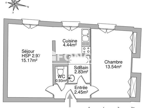 Location Appartement 2 pièces 39.4 m² - PORCHE COMMUN AVEC 32 CHARRETIERS Orleans 45000