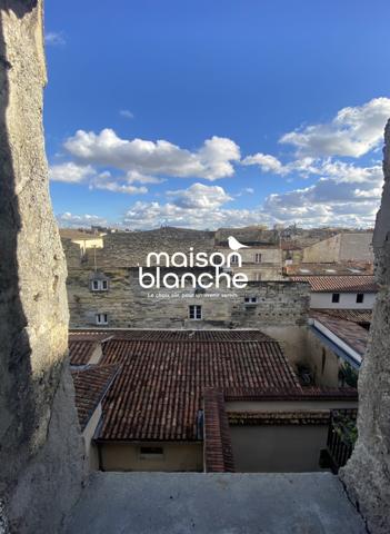 VIEUX BORDEAUX : Beau T3+bureau libre de 64m2 au sol environ Vue avec sur la Flèche St Michel
