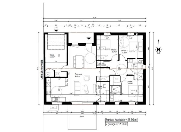 Maison neuve Magne 4 pièce(s) 98.93 m2