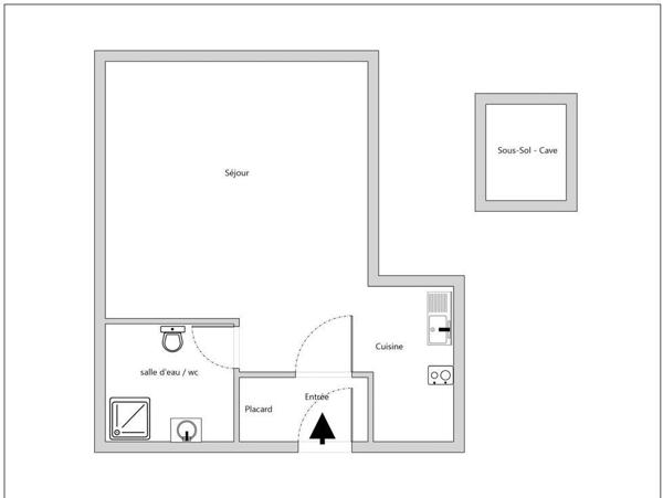 SUPERBE STUDIO RENOVE IMMEUBLE TRES BIEN ENTRETENU METRO PARMENTIER