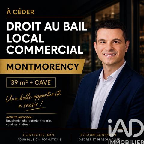 Droit au bail à vendre 39 m² Montmorency