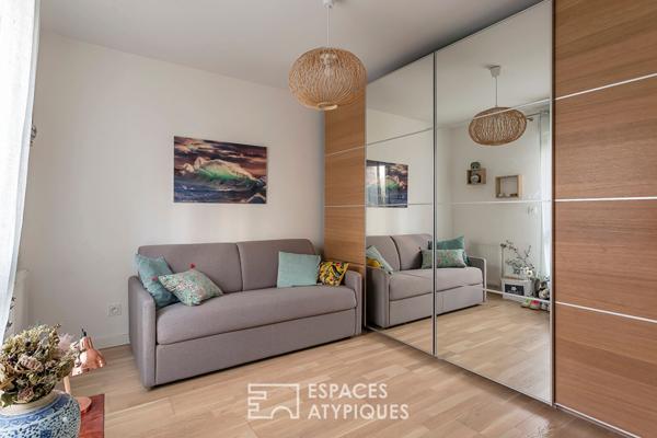Duplex contemporain avec jardin dans le centre d’Ecully