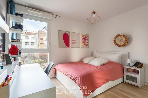 Duplex contemporain avec jardin dans le centre d’Ecully