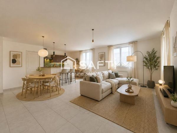 T3 lumineux de 72m² en centre ville d'Avranches