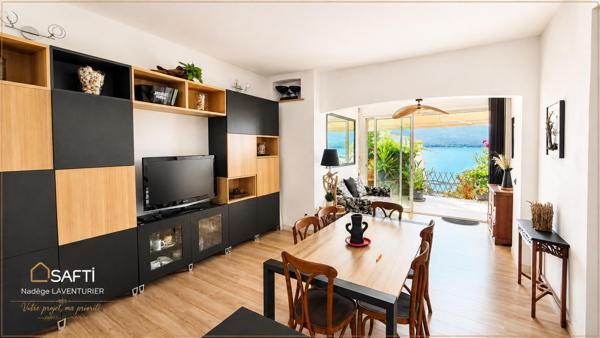 TIUCCIA – SUPERBE T2 DE 69 M² – PIEDS DANS L’EAU – VUE MER