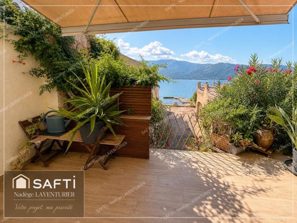 TIUCCIA – SUPERBE T2 DE 69 M² – PIEDS DANS L’EAU – VUE MER