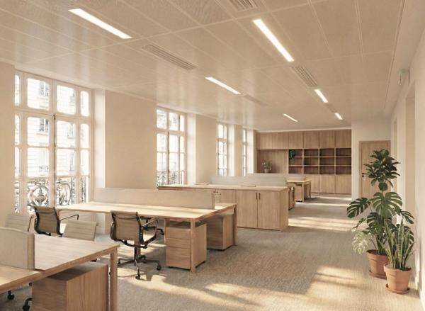 Bureau indépendant à louer Paris 8 terrasse privative et hall d accueil