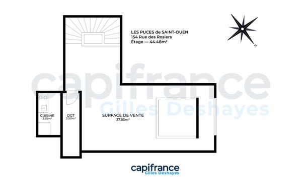 Les Puces – Marché Vernaison (Saint-Ouen) | Murs Commerciaux Libres (224.86m²)