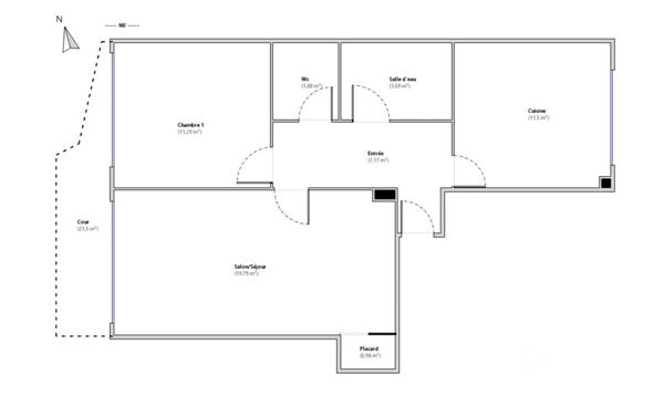 Appartement à vendre 2 pièces 56 m² Saint-Gratien