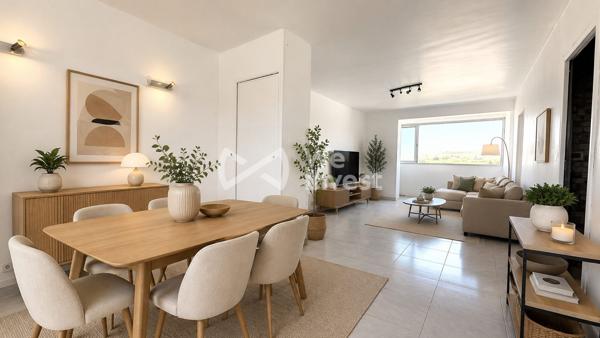 Grand T3/T4 lumineux de 71 m² – Dernier étage avec vue dégagée – Métro La Rose