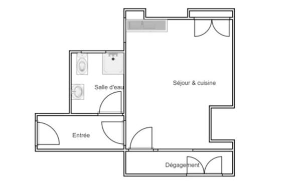 Appartement à vendre    1 pièce • 29,32 m2 Toulouse