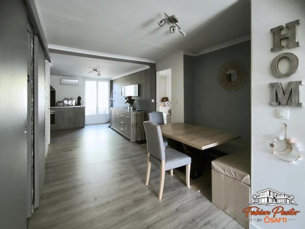 Appartement 3 pièces + cour + parking