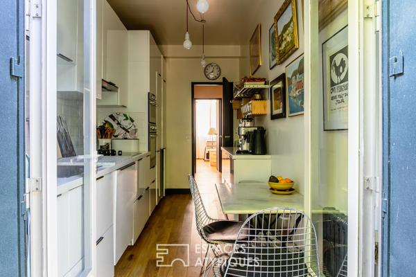 Appartement traversant avec terrasse et jardin