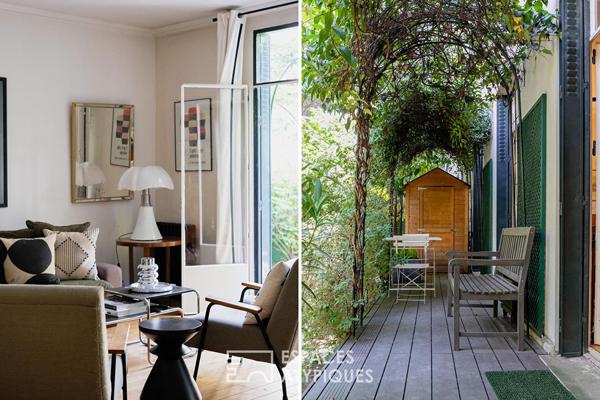 Appartement traversant avec terrasse et jardin