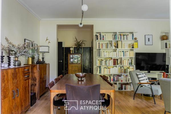 Appartement traversant avec terrasse et jardin