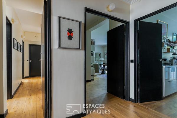 Appartement traversant avec terrasse et jardin