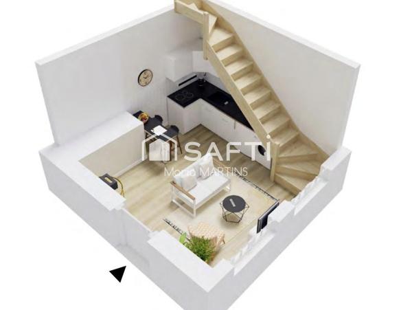 Duplex T2 - Esprit maison - Hyper centre Libourne