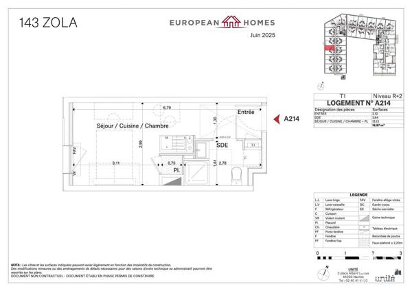 Studio à vendre 19 m² La Roche-sur-Yon