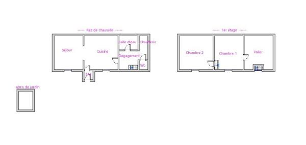 A CACHAN (94230), 11, sentier Henri Dupuis, un pavillon de 62 m²