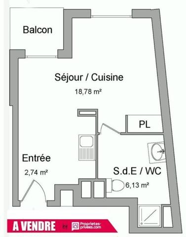 Belle Opportunité ? T1 récent avec extérieur et parking - Toulon (83000)
