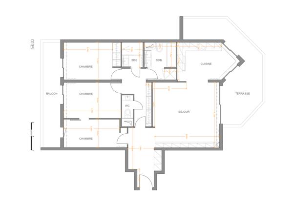 Appartement 4 pièces - 90 m² Exclusivité