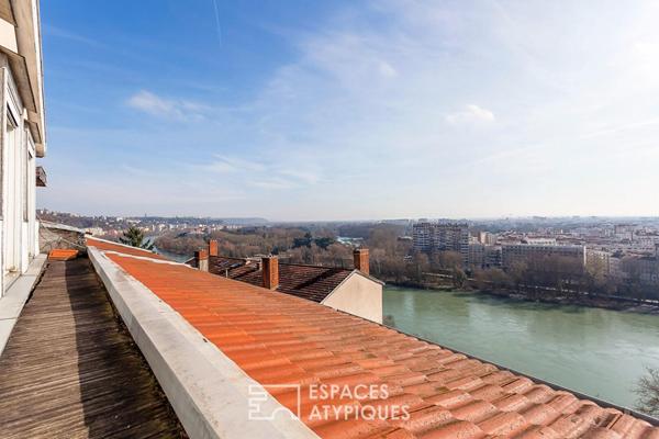 Appartement duplex avec vue sur Lyon