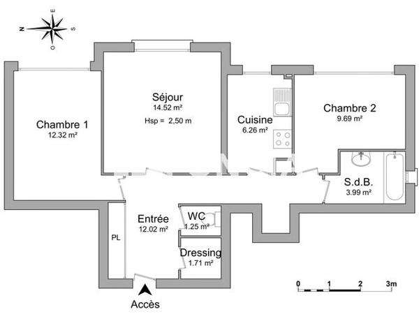 Location Appartement 3 pièces 61.6 m² - 22 ALLEE DES TILLEULS La Chapelle St Mesmin 45380