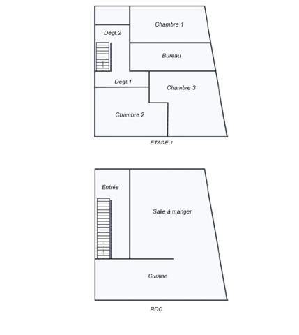 Sarthe (Dpt 72), LA CHARTRE SUR LE LOIR, Immeuble mixte à vendre-95m²-6 pièces - véranda- cour