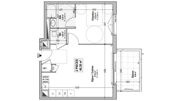 Appartement à vendre 2 pièces 46 m² Marseille 8