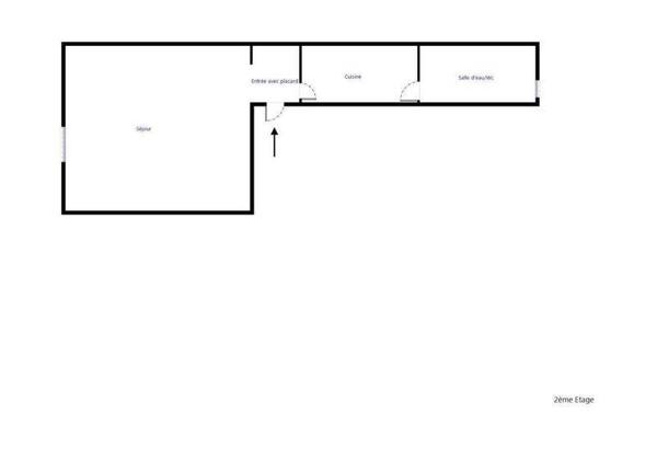 Appartement 1 pièce                                        - 44000 Nantes Réf : 11946