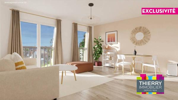 Appartement 3 pièces                                        - 44100 Nantes - Chantenay - Sainte-Anne Réf : 123571