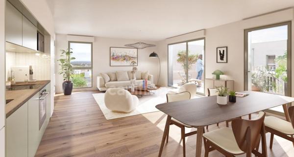 Dpt Finistère (29), à vendre CROZON, appartement T4 situé au dernier de 87,33 m² habitable - Terrasse - Parking - Garage.
