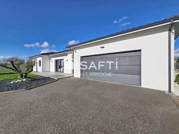 Maison contemporaine 125m² sur terrain clos de 1587m²