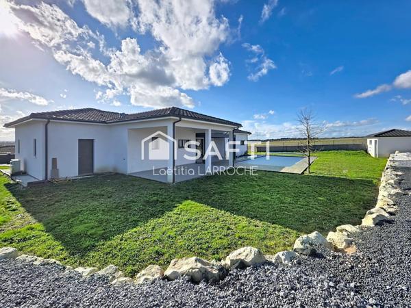 Maison contemporaine 125m² sur terrain clos de 1587m²