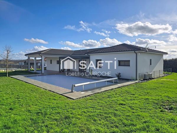 Maison contemporaine 125m² sur terrain clos de 1587m²