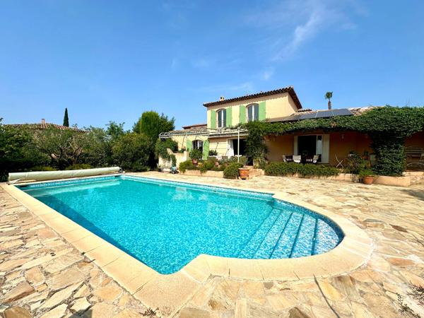 SUPERBE VILLA NEO PROVENCALE AVEC PISCINE CHAUFFEE , GARAGE ET CAVE