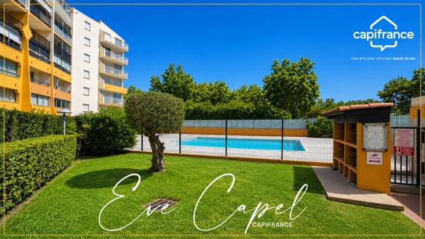 Appartement à vendre 2 pièces LE CAP D'AGDE (34), appartement avec 1 chambre, loggia fermée, avec parking privatif, ascenseur et piscine
