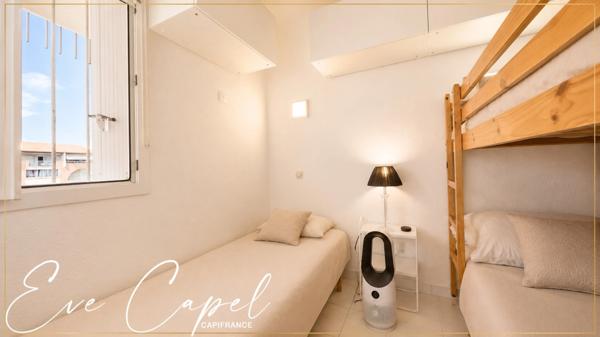 Appartement à vendre 2 pièces LE CAP D'AGDE (34), appartement avec 1 chambre, loggia fermée, avec parking privatif, ascenseur et piscine
